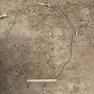 Kendra Scott white opal Kelsey necklace